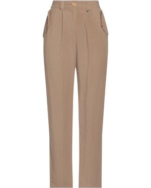 Kocca Khaki Pants Vinyl, Linen - Natural