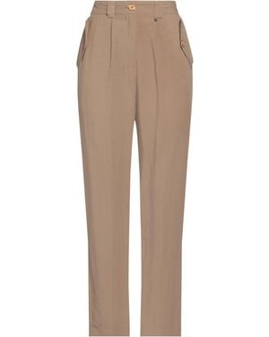Kocca Khaki Pants Vinyl, Linen - Natural
