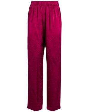 forte_forte Fuchsia Pants Viscose - Red