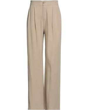White Wise Pants Viscose, Linen - Natural