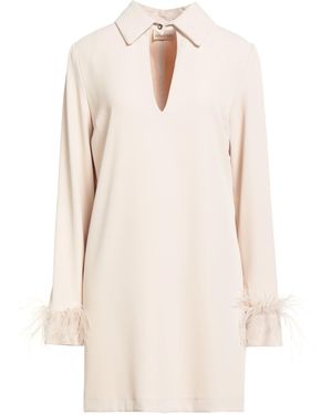 Angela Davis Mini Dress Polyester, Elastane - White