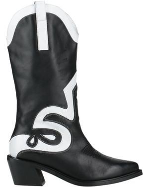 Alohas Boot Leather - Black