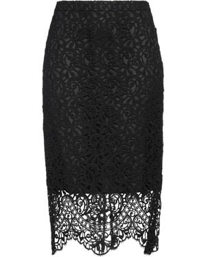 Burberry Macramé Lace Pencil Skirt - Black
