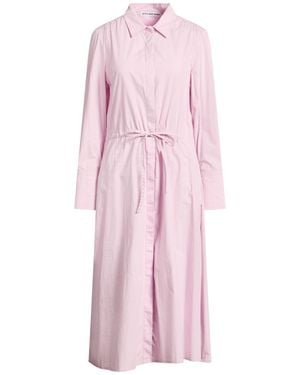 Attic And Barn Lilac Midi Dress Cotton - Pink