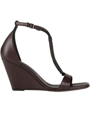 Brunello Cucinelli Sandals Leather - Brown