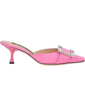 Sergio Rossi Mules & Clogs Textile Fibers - Pink