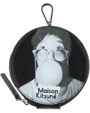 Maison Kitsuné Coin Purse Cow Leather - Metallic