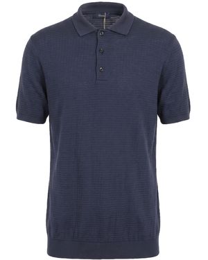 Herno Polo Shirt Cotton, Cashmere - Blue