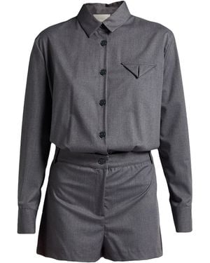 ViCOLO Playsuit Polyester, Viscose, Elastane - Black