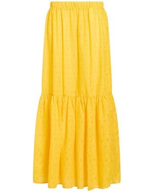 Jijil Maxi Skirt Polyester, Cotton - Yellow