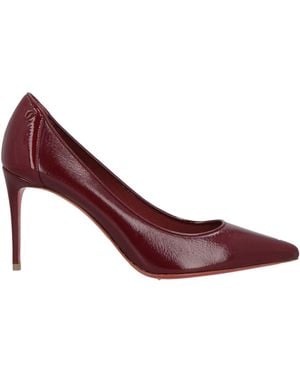 Christian Louboutin Burgundy Pumps Leather - Purple