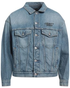 Marcelo Burlon Denim Outerwear - Blue