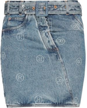 Martine Rose Denim Skirt Cotton - Blue