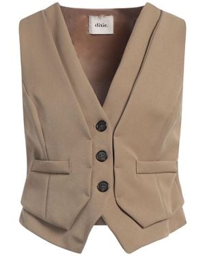 Dixie Camel Tailored Vest Polyester, Viscose, Elastane, Acetate - Brown