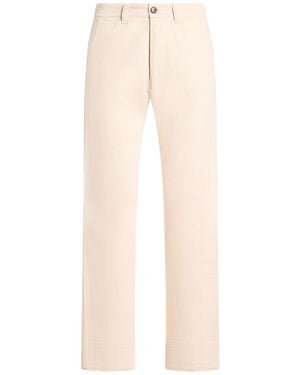 White Sand Pants Cotton, Elastane - Natural