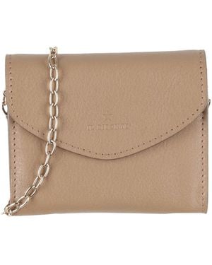 Il Bisonte Taupe Crossbody Wallet Leather - Natural