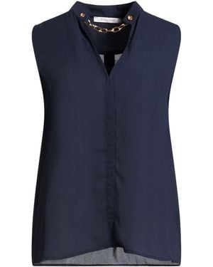 White Wise Midnight Top Polyester - Blue