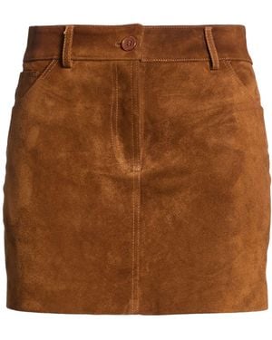 ViCOLO Mini Skirt Leather - Brown