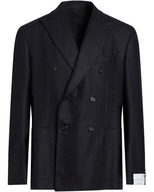 Caruso Midnight Blazer Wool, Cashmere - Blue