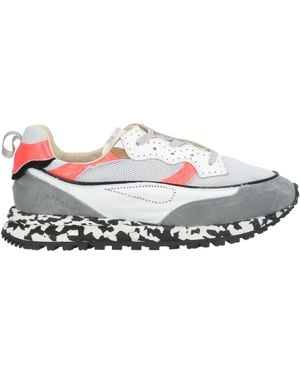 HIDNANDER Trainers Leather, Textile Fibres - White