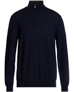 THE PULL Midnight Turtleneck Merino Wool - Blue