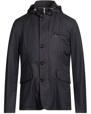Moorer Charcoal Jacket Polyamide, Polyester - Blue