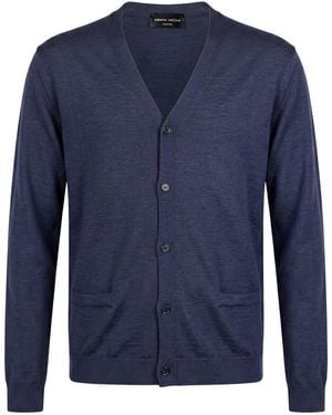 Roberto Collina Cardigan Wool - Blue