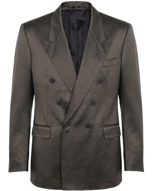 Grifoni Blazer Virgin Wool, Viscose - Gray