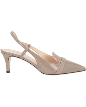 P.A.R.O.S.H. Taupe Pumps Leather - Gray