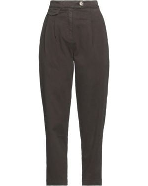 Cristina Gavioli Trousers Cotton, Elastane - Grey