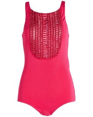 Elisabetta Franchi Bodysuit Viscose, Elastane - Red