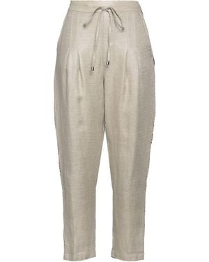Brand Unique Pants Linen, Polyurethane - Natural