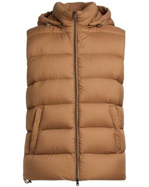 Herno Vest Polyamide, Polyurethane - Brown