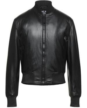 Versace Jeans Couture Jacket Lambskin - Black