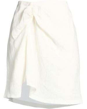 Forte Mini Skirt Linen - White