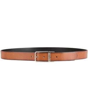 Moorer Tan Belt Leather - White