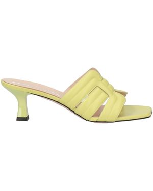 Marc Ellis Lime Sandals Leather - Metallic