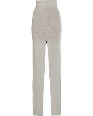 Rick Owens Khaki Maxi Skirt Virgin Wool - Grey