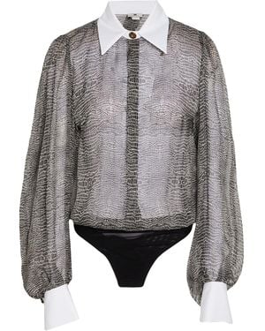Elisabetta Franchi Bodysuit - Grey