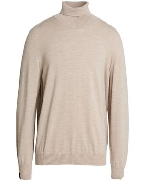 AROVESCIO Rollkragenpullover - Natur