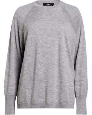 Alpha Studio Light Sweater Wool - Gray