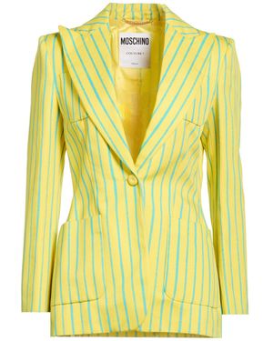 Moschino Blazer Cotton, Viscose - Yellow