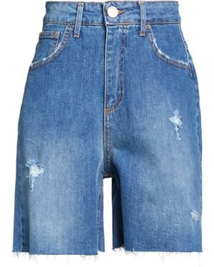God Save Denim Denim Shorts Cotton, Elastane - Blue