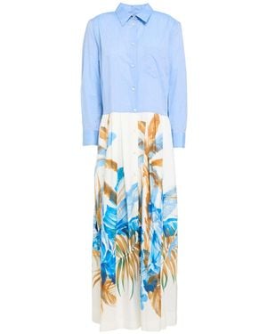 Sara Roka Light Maxi Dress Cotton - Blue