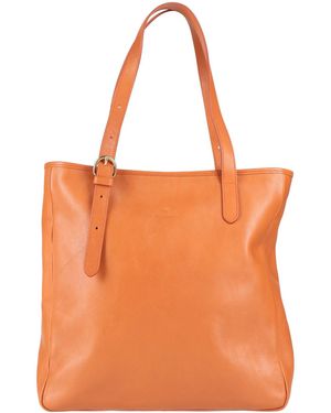 Il Bisonte Tan Handbag Leather - Orange