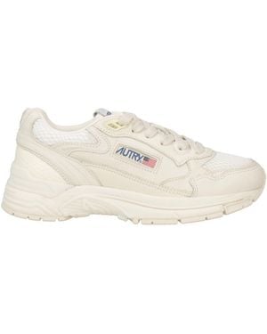 Autry Sneakers Leather, Textile Fibers - Natural