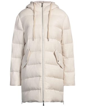 Eleventy Puffer Wool, Metallic Fibre, Polyamide, Viscose, Cashmere - White