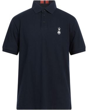 NORTH SAILS X MASERATI Midnight Polo Shirt Cotton, Elastane - Blue