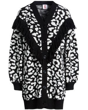 Kontatto Cardigan Acrylic, Wool, Viscose, Alpaca Wool - Black
