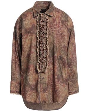 R13 Shirt Cotton - Brown